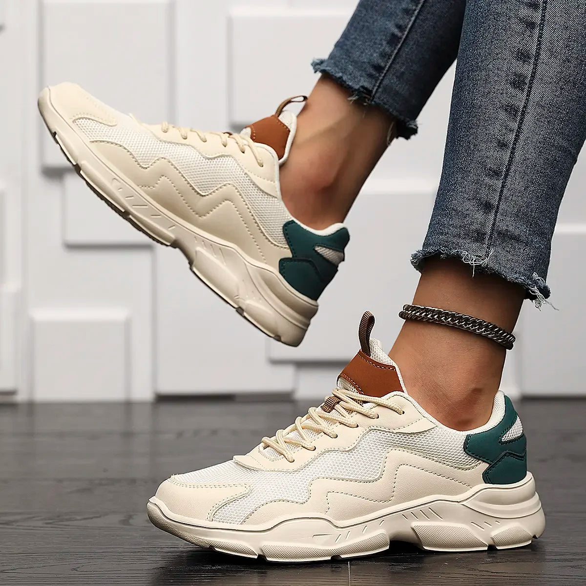 Dirk | Sneakers with Chunky Sole and Color Blocks