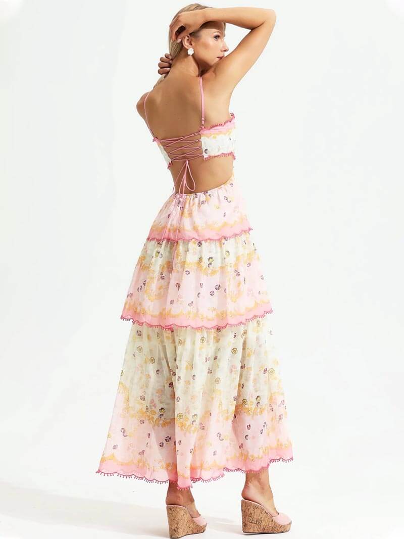 Teagan | Maxi Dress with Lace Details
