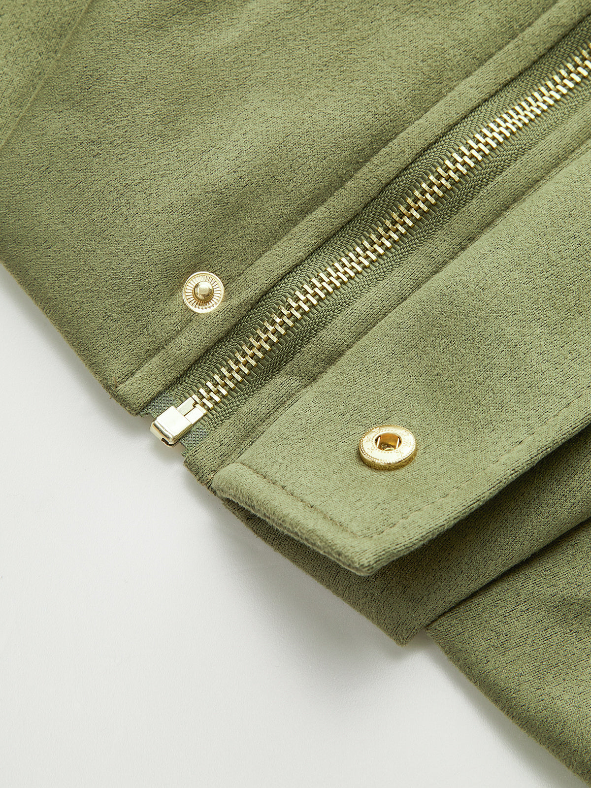 Elodie | Jacket Suede look Green