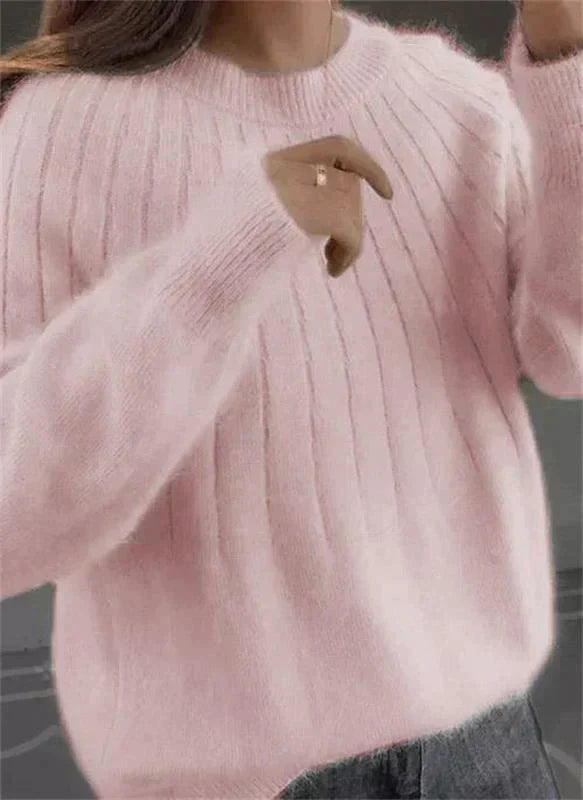 Lainey | Effortlessly Stylish Ribbed Knit Sweater for Women