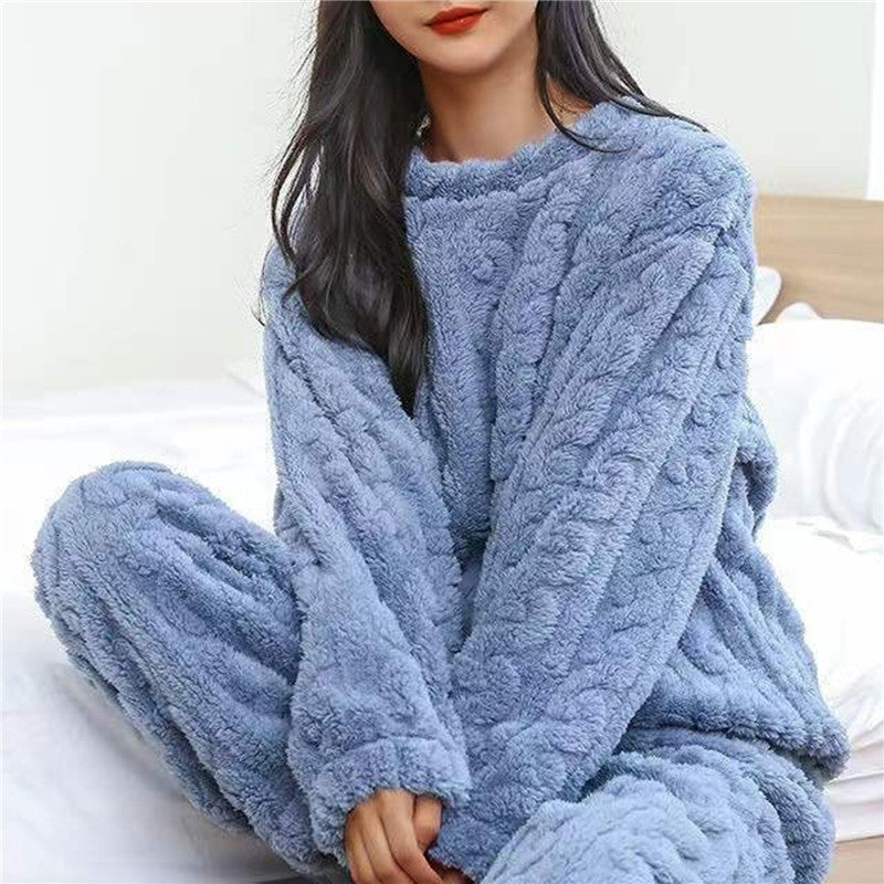 Lena | Textured Cable Knit Pyjama Set