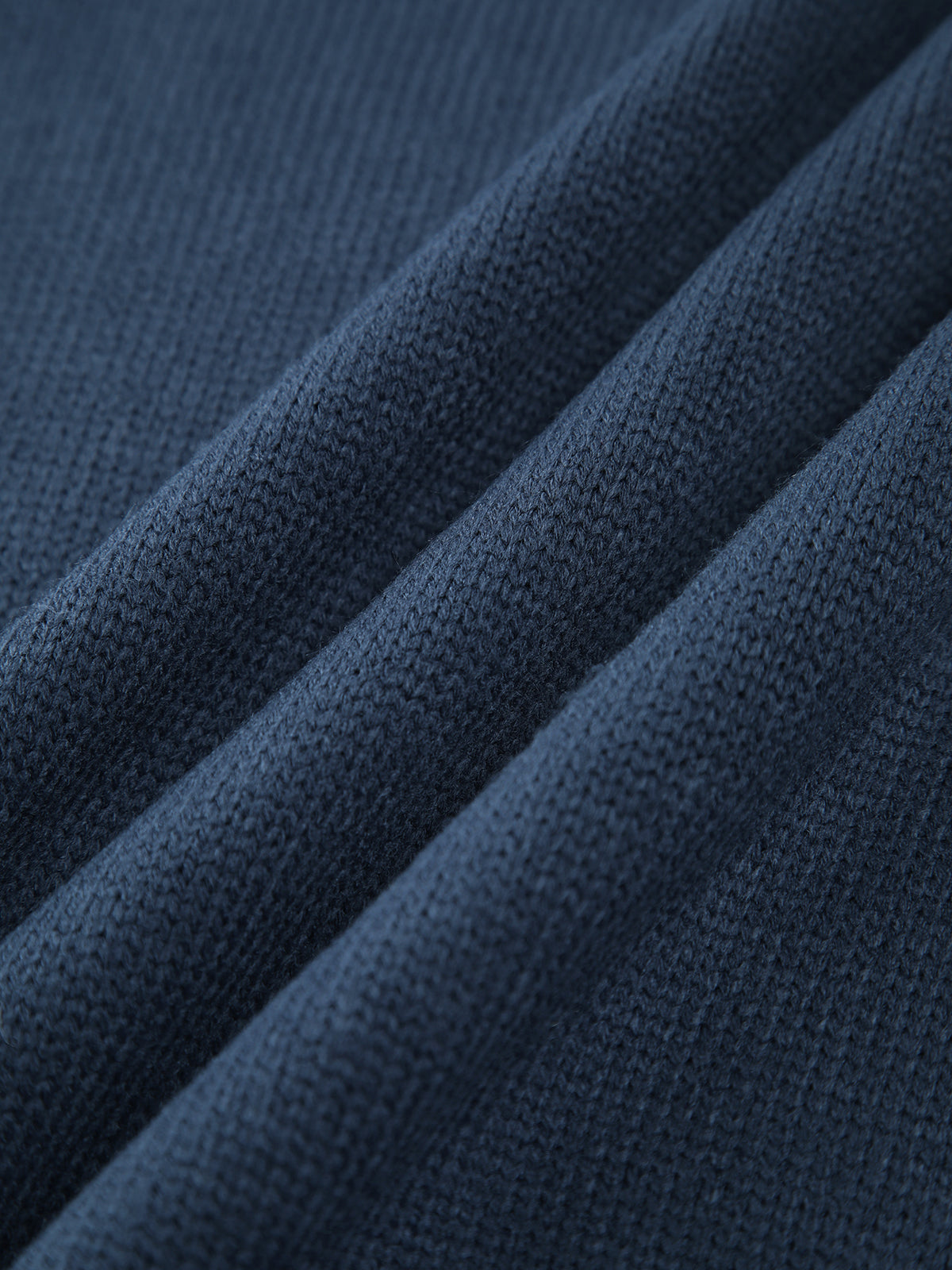 Aniston | Women's Turtleneck Ribbed Navy Blue