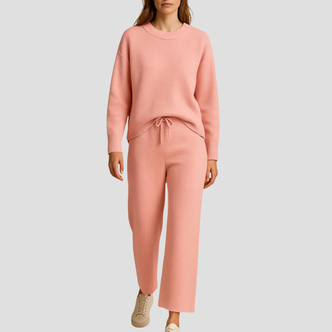 Rhianna | Knitted Loungewear Set Bordeaux