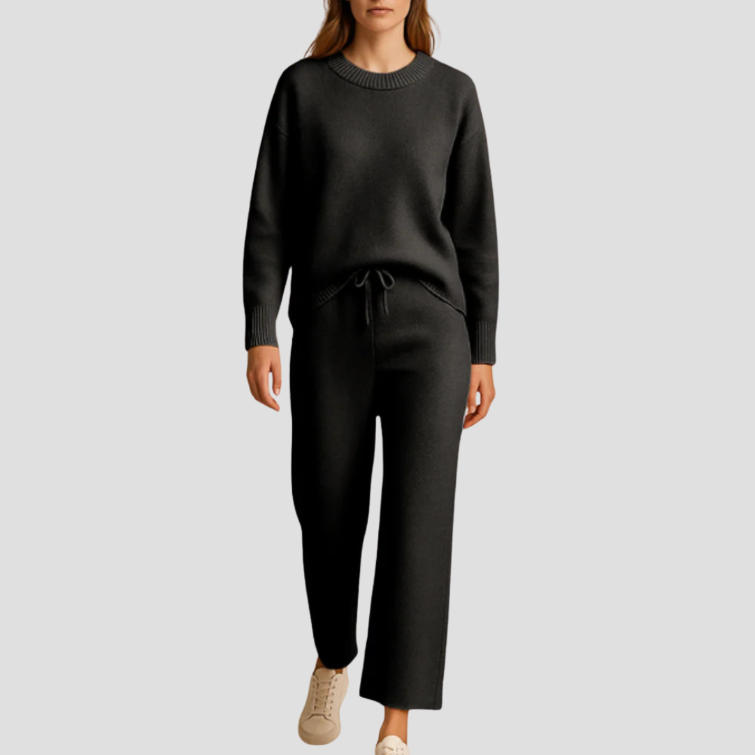 Rhianna | Knitted Loungewear Set Bordeaux