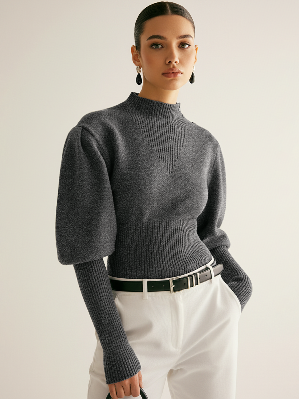 Sabrina | Puff Sleeve Sweater