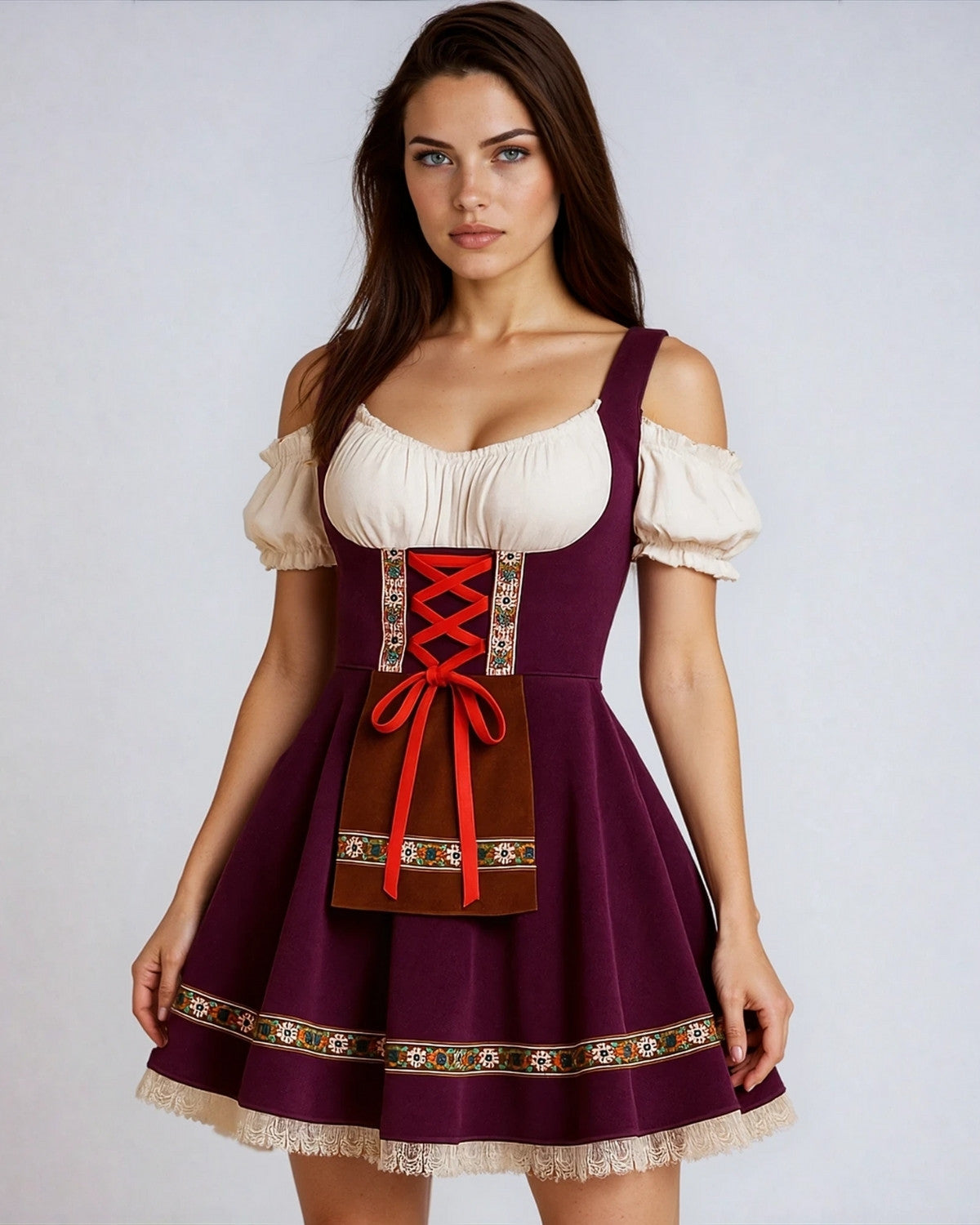 Rhonda | Dirndl Dress with Lace Detail