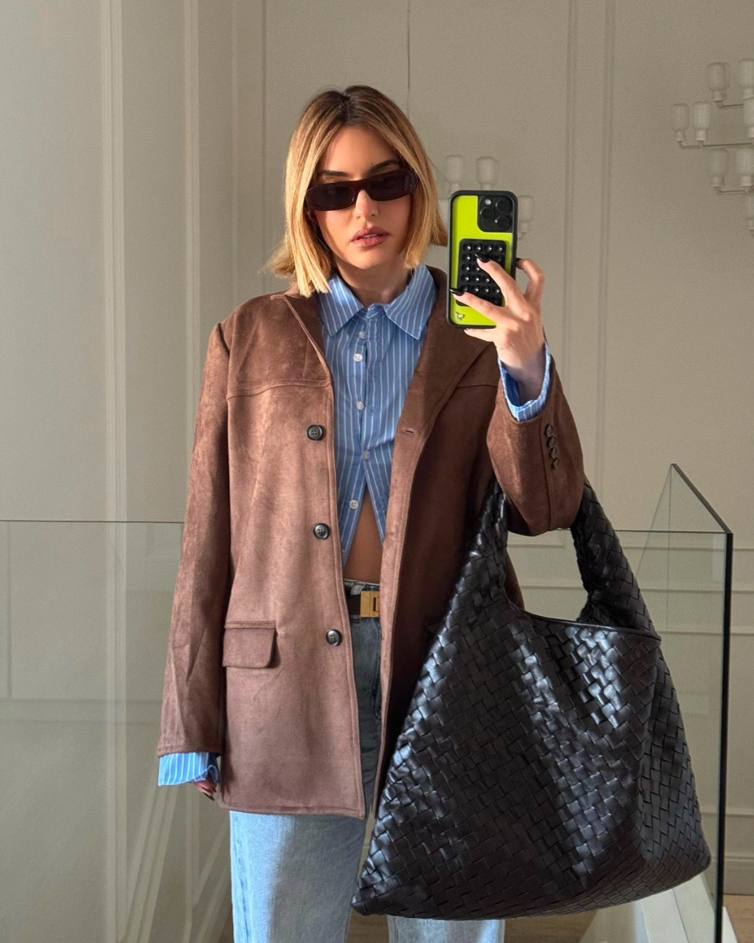 Hawa | Blazer Relaxed fit and suede look