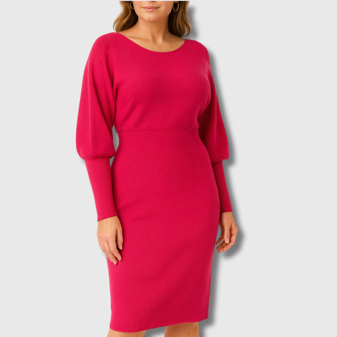 Olivia | Elegant Knit Midi Dress