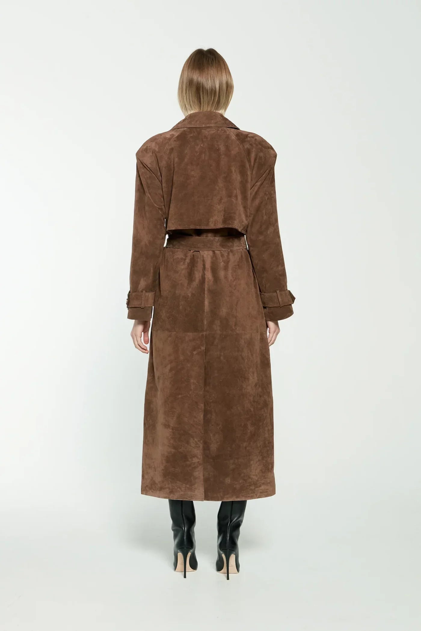 Alyanna | Trench coat Suede Look
