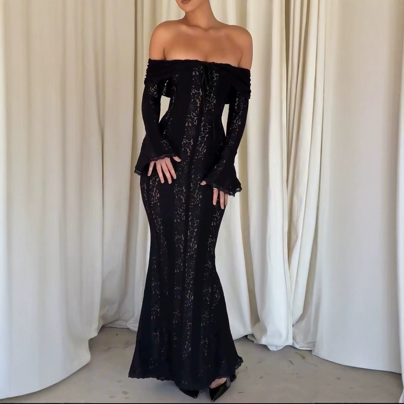 Terri | Off-the-Shoulder Lace Dress