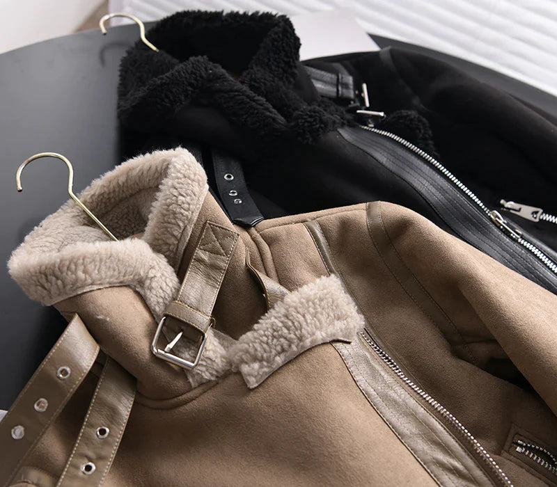 Charlize | Women's Jacket with Sherpa Lining