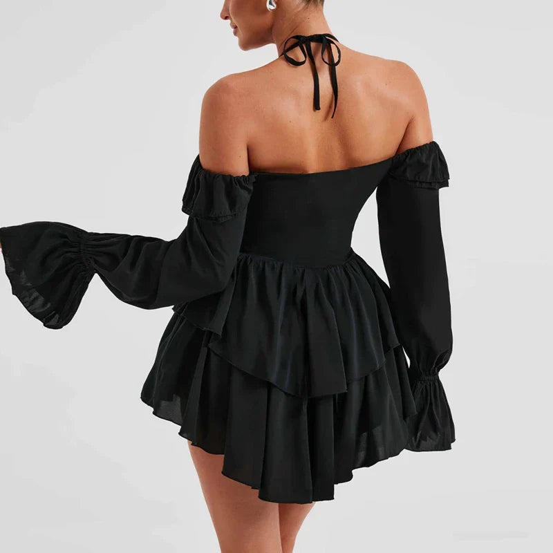 Deandra | Ruffle Dress with Bodycon Silhouette