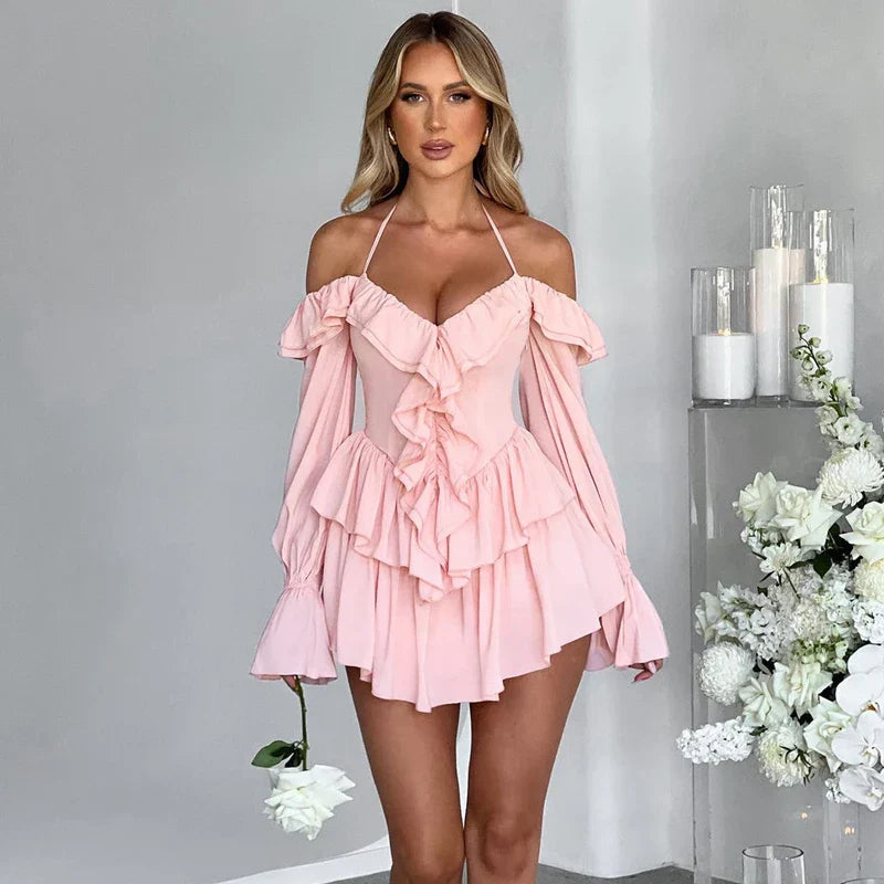 Deandra | Ruffle Dress with Bodycon Silhouette