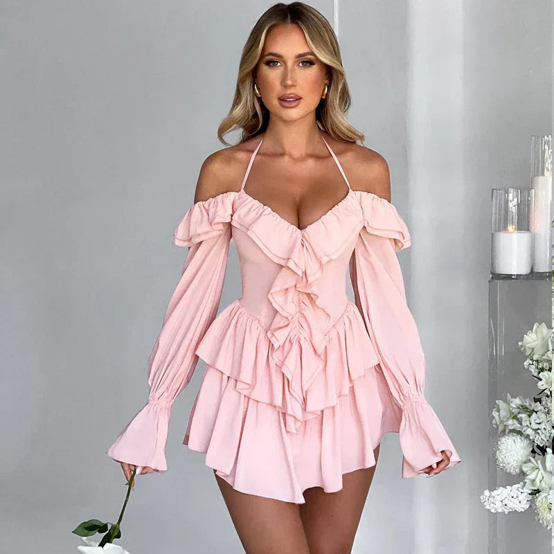 Deandra | Ruffle Dress with Bodycon Silhouette