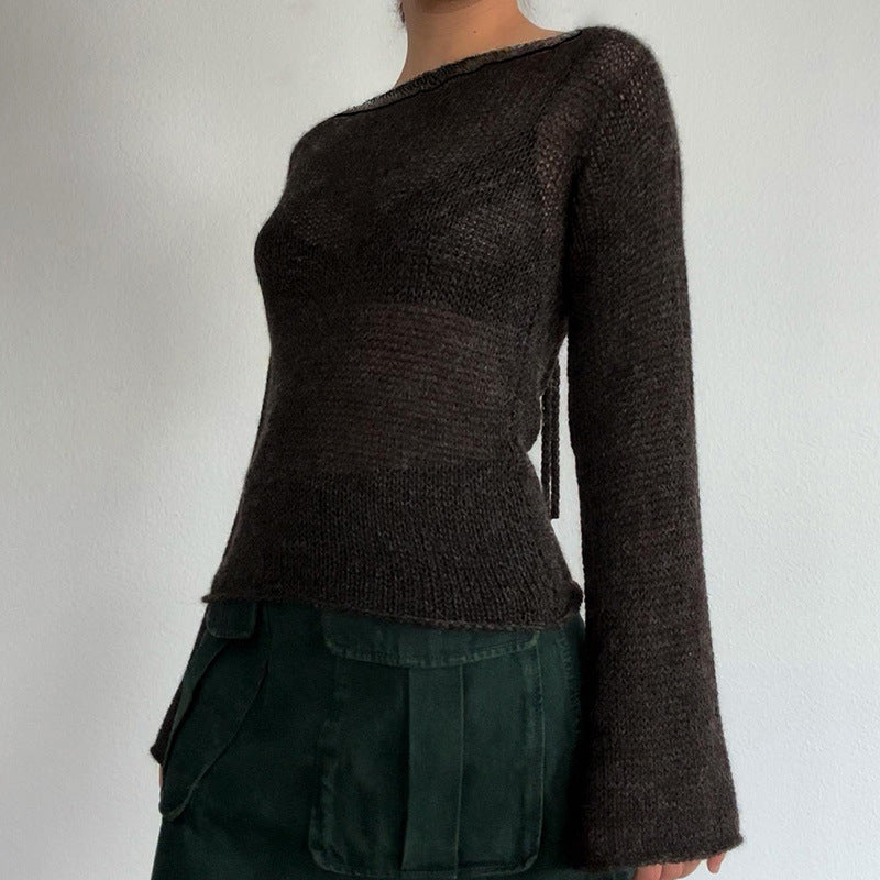 Birtha | Sweater with Wide Sleeves and Boat Neck