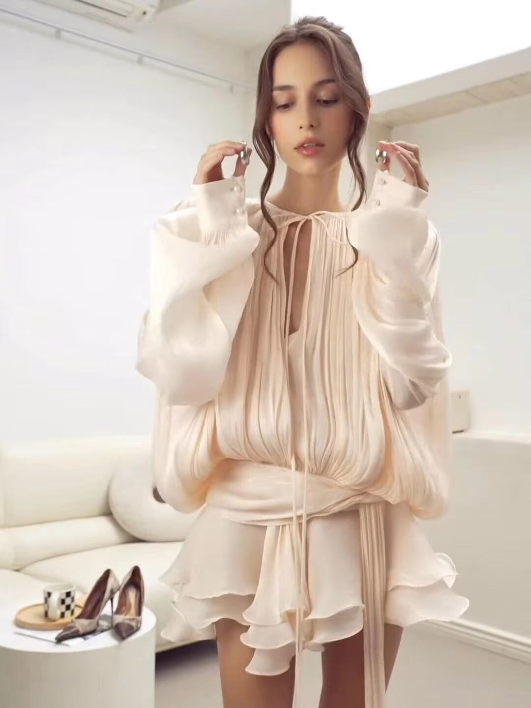 Veerle | Elegant Blouse with a Fitted Waist
