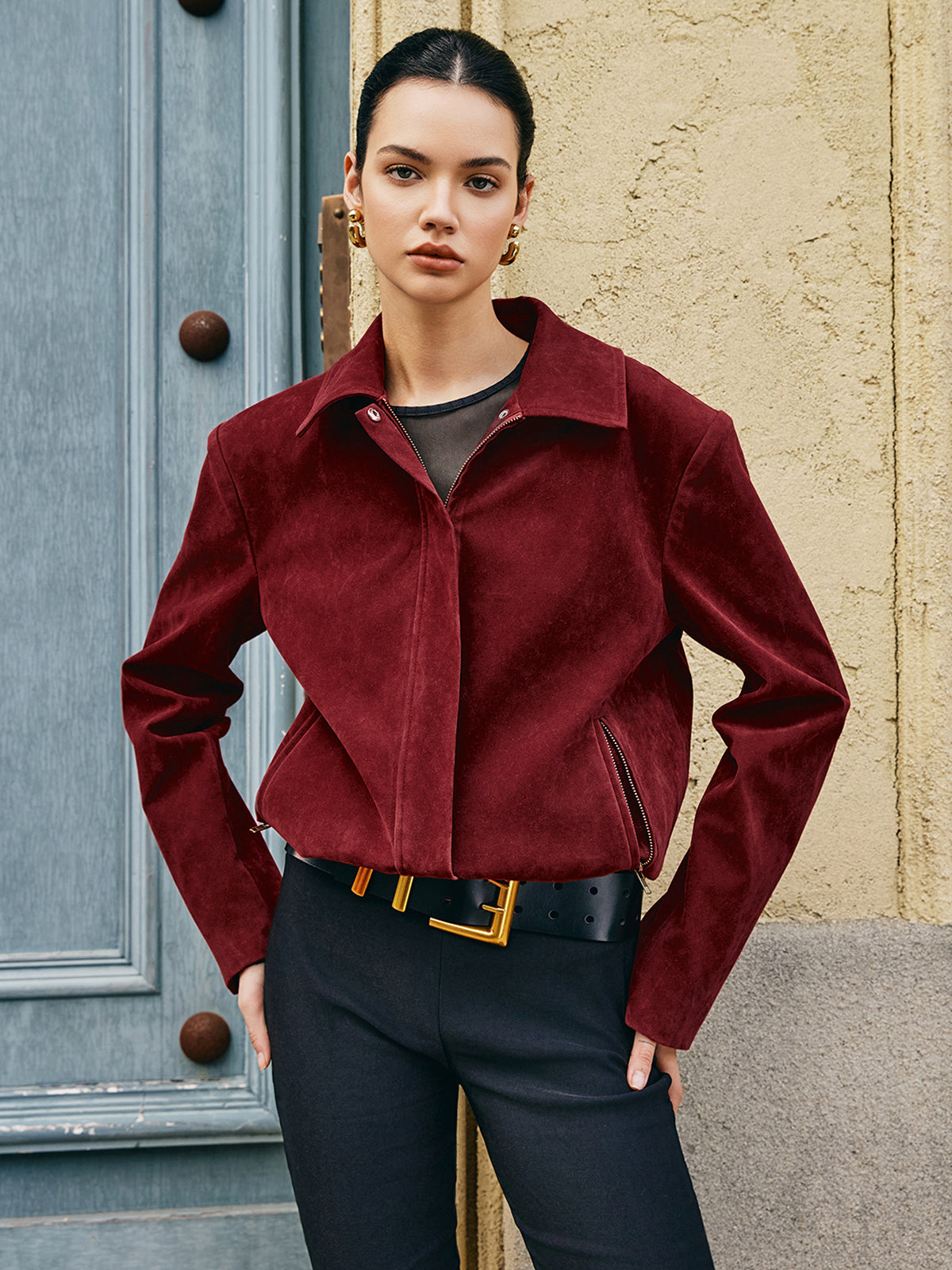 Lula | Suede Jacket Cropped Fit