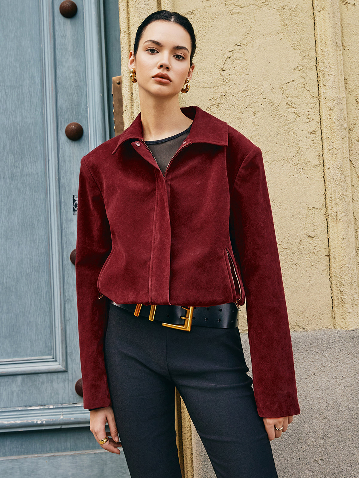 Lula | Suede Jacket Cropped Fit