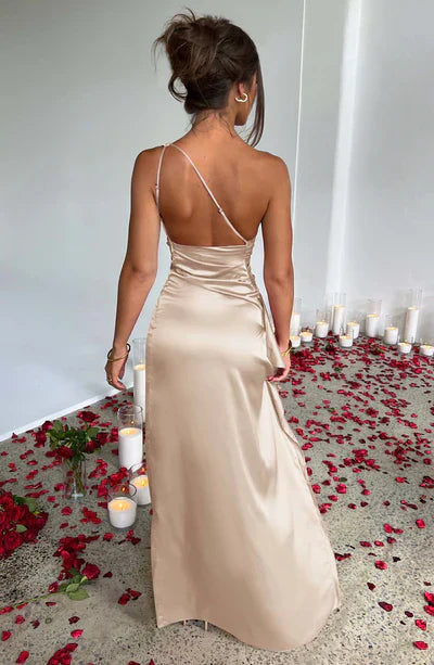 Millie | Maxi Dress One-shoulder Satin