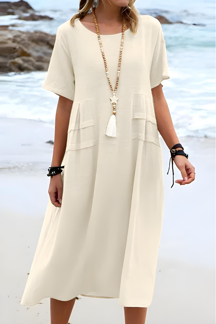 Holly | Relaxed Tiered Midi Dress