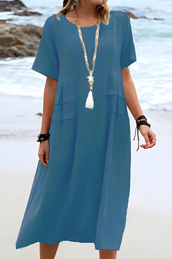 Holly | Relaxed Tiered Midi Dress