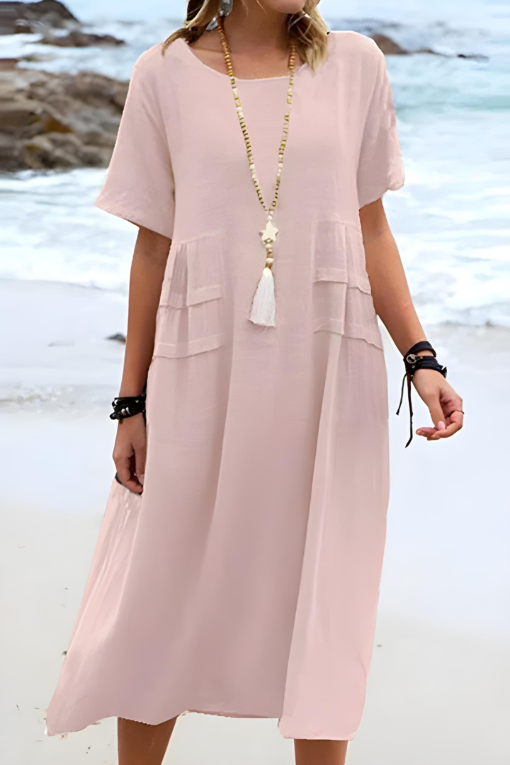 Holly | Relaxed Tiered Midi Dress