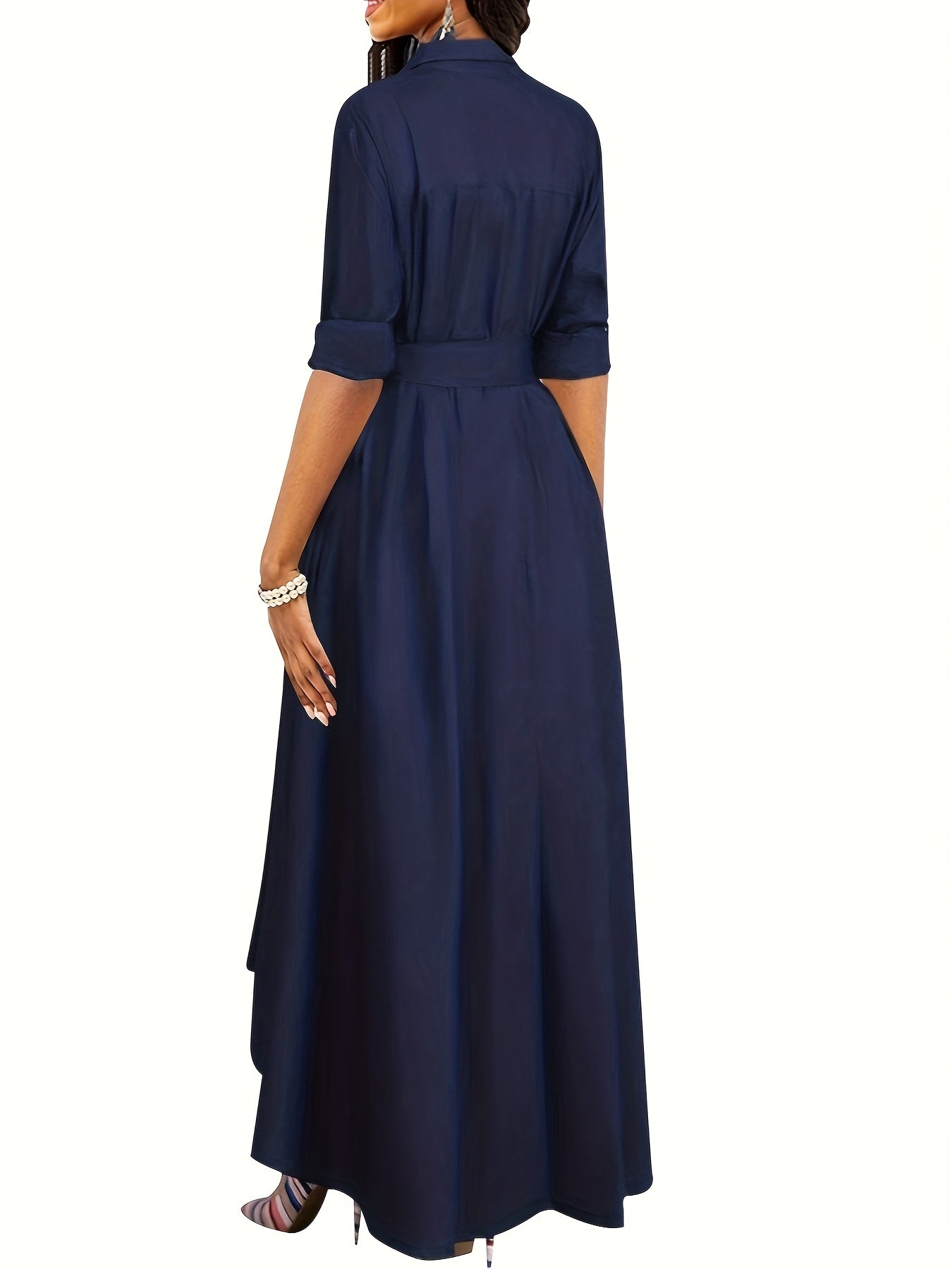 Marianne | Holiday Perfect Button-Front Maxi Dress