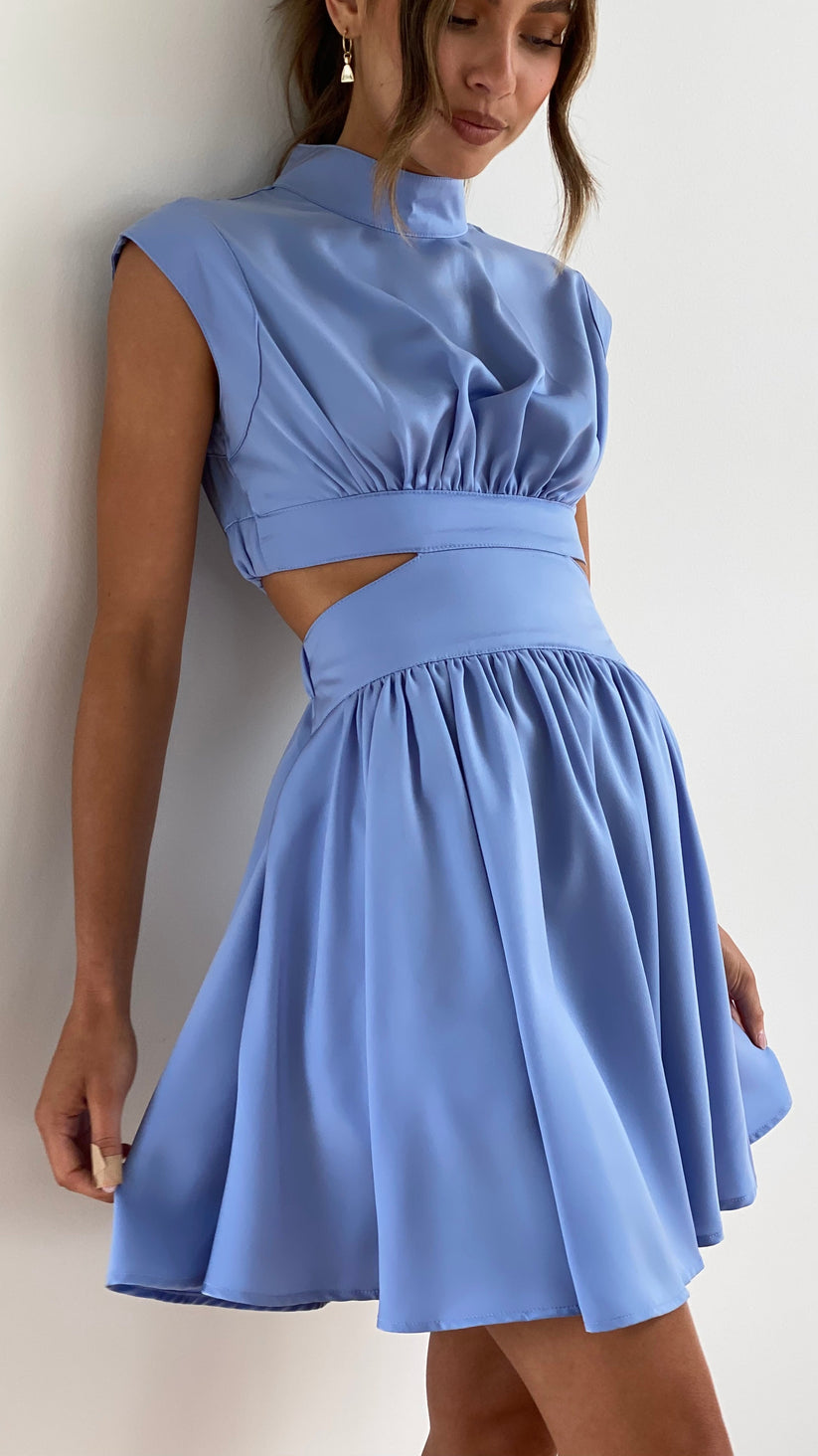 Jazzmine | Dress with Cut-Out Details and Pleated Skirt