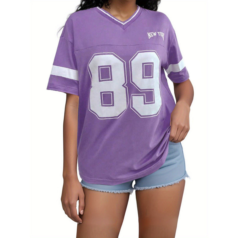 Ashley | T-Shirt Sporty American Football Design