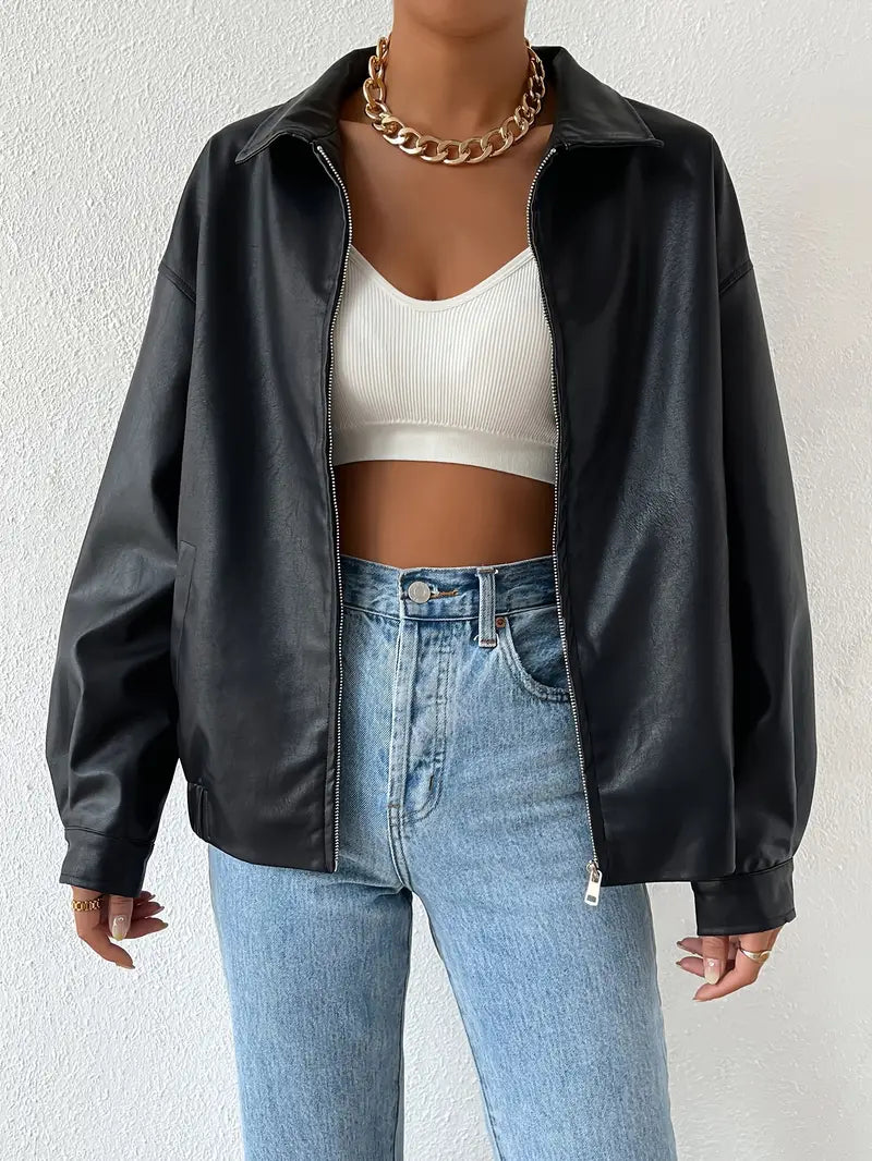 Roselynn | Vegan Leather Jacket
