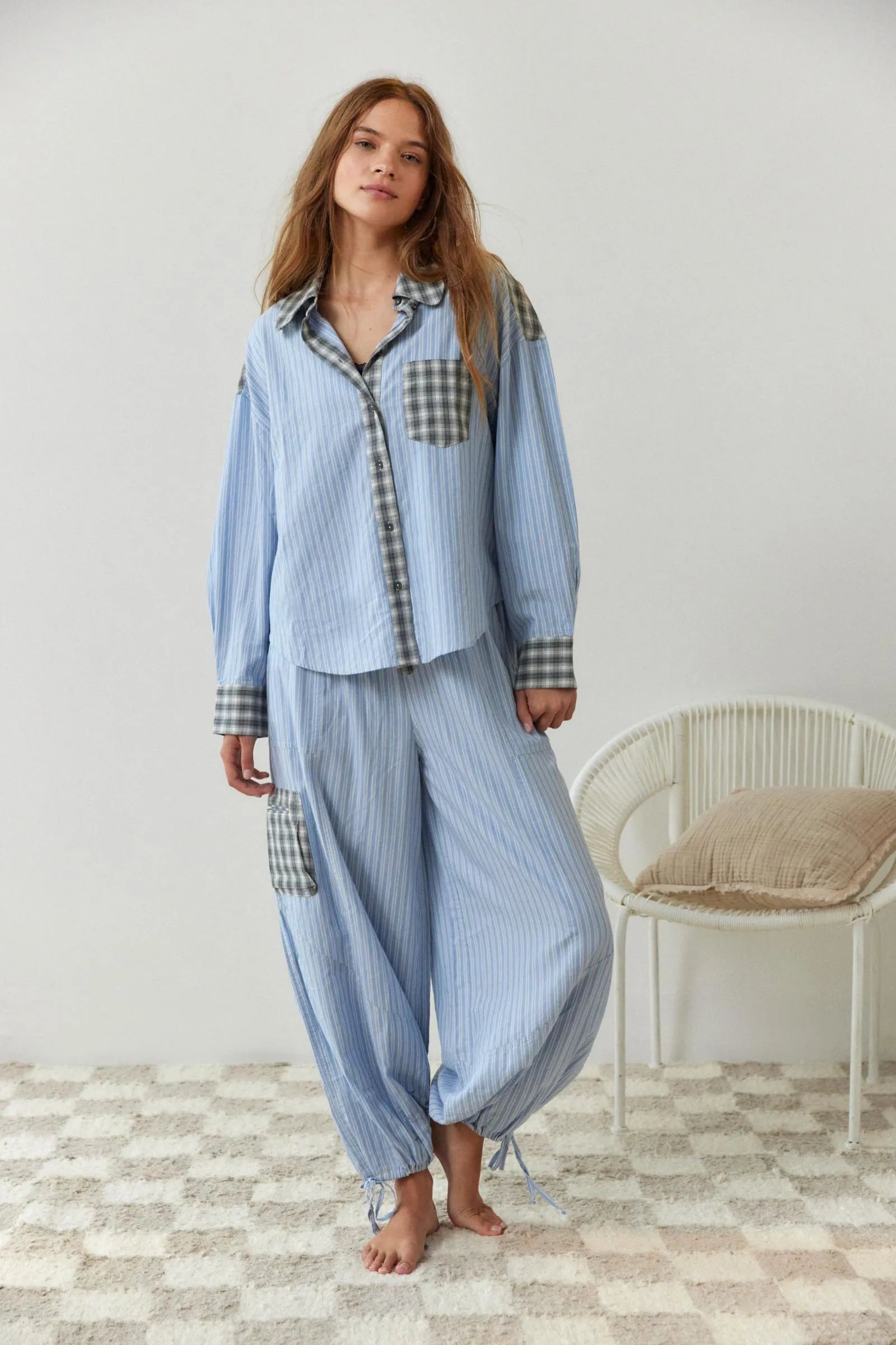 Keyonna | Pyjama Set with Checked Details