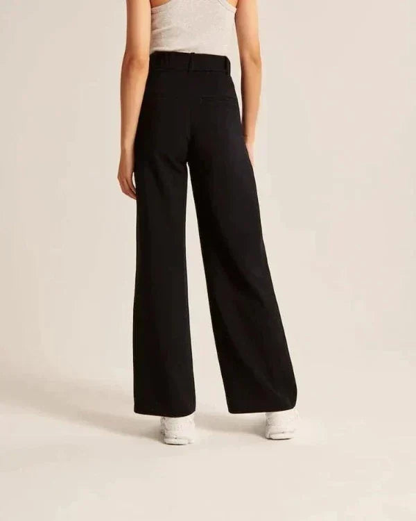 Ethelene | High-waisted pleated trousers