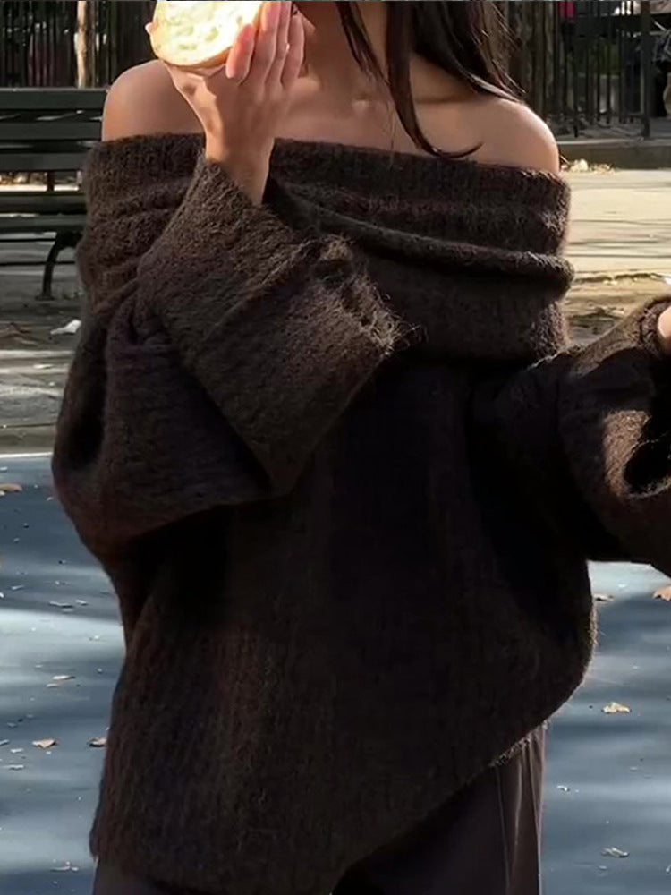 Vianney | Women's Knitted Off-the-Shoulder Sweater