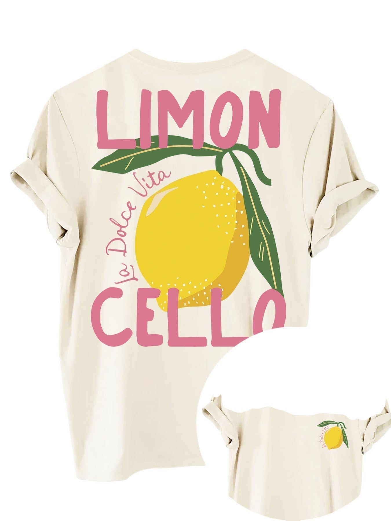 Kamdyn | Summer T-shirt with Lemon Print for Women