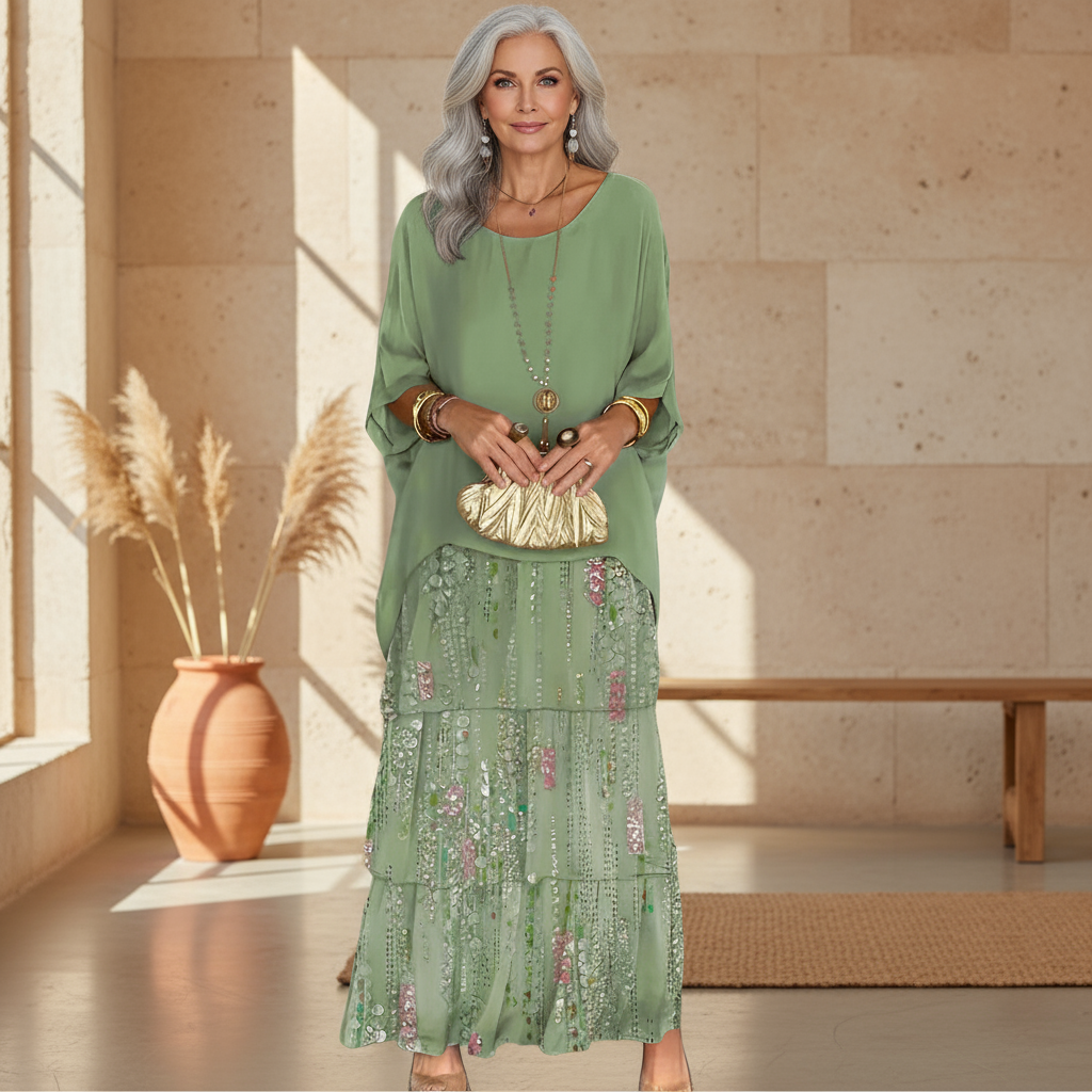 Lauren | Relaxed Layered Maxi Dress