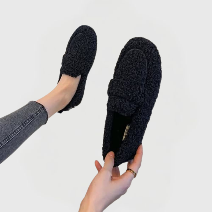 Mila | Cozy Faux Shearling Loafers