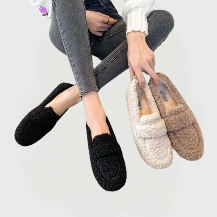Mila | Cozy Faux Shearling Loafers