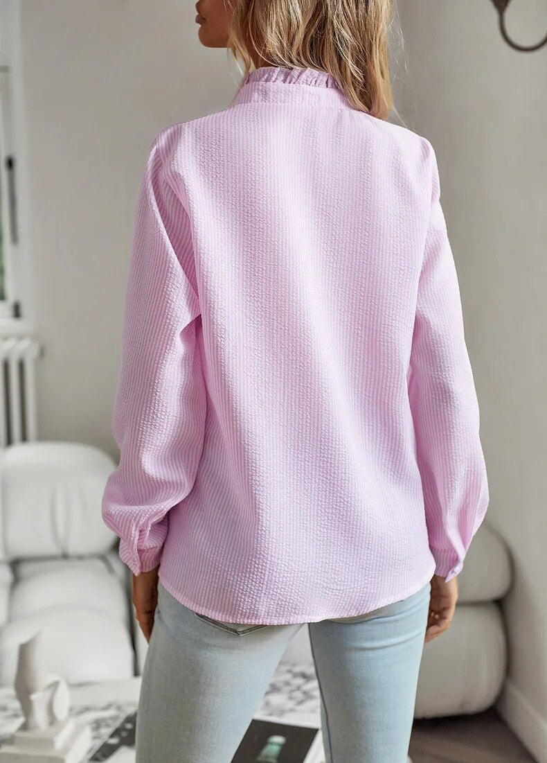 Marcelina - Elegant Polo Blouse