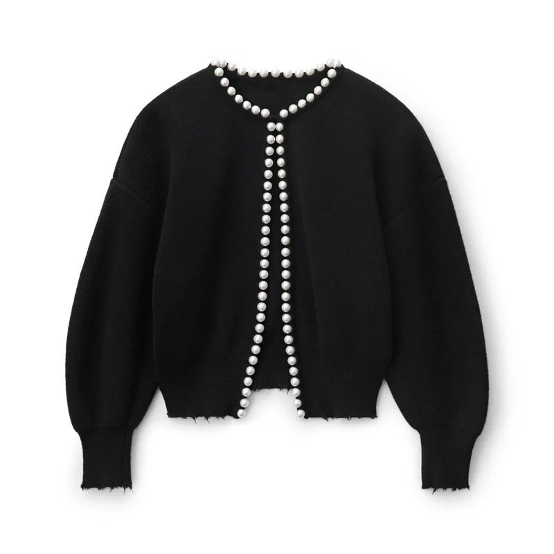 Adalyn | Cardigan Pearl trim detailing