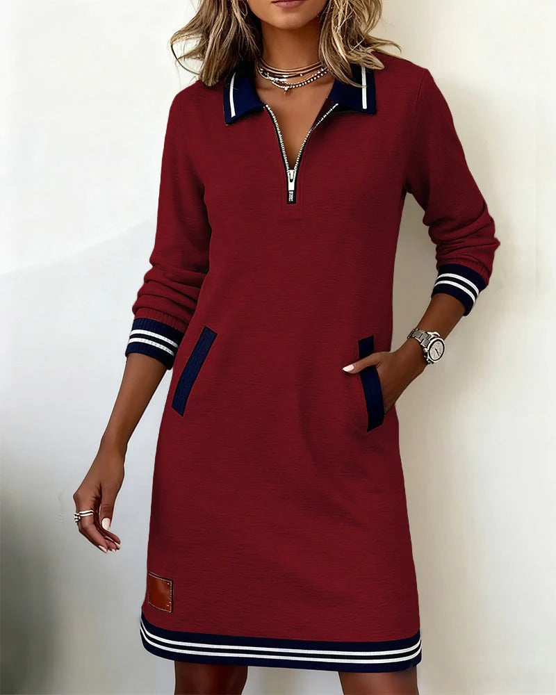 Latavia | Dress with polo collar