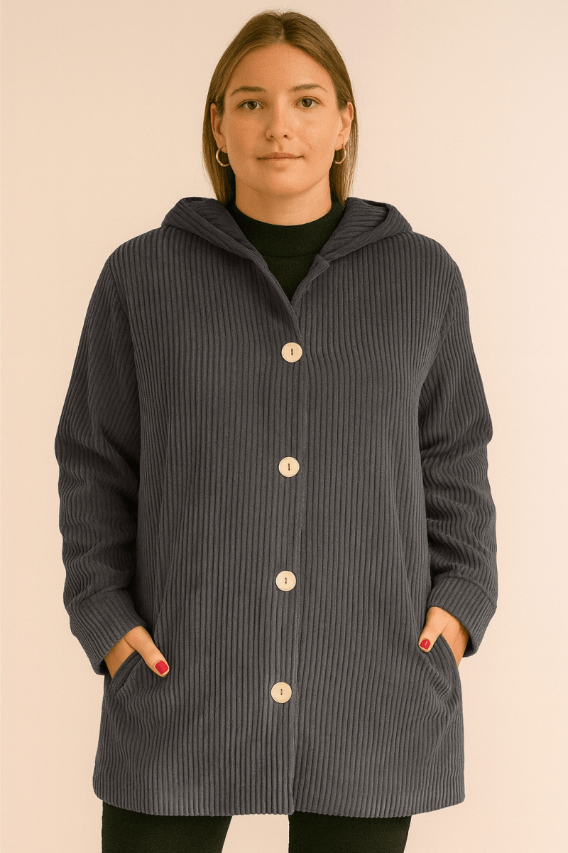 INDIA | CORDUROY HOODED JACKET