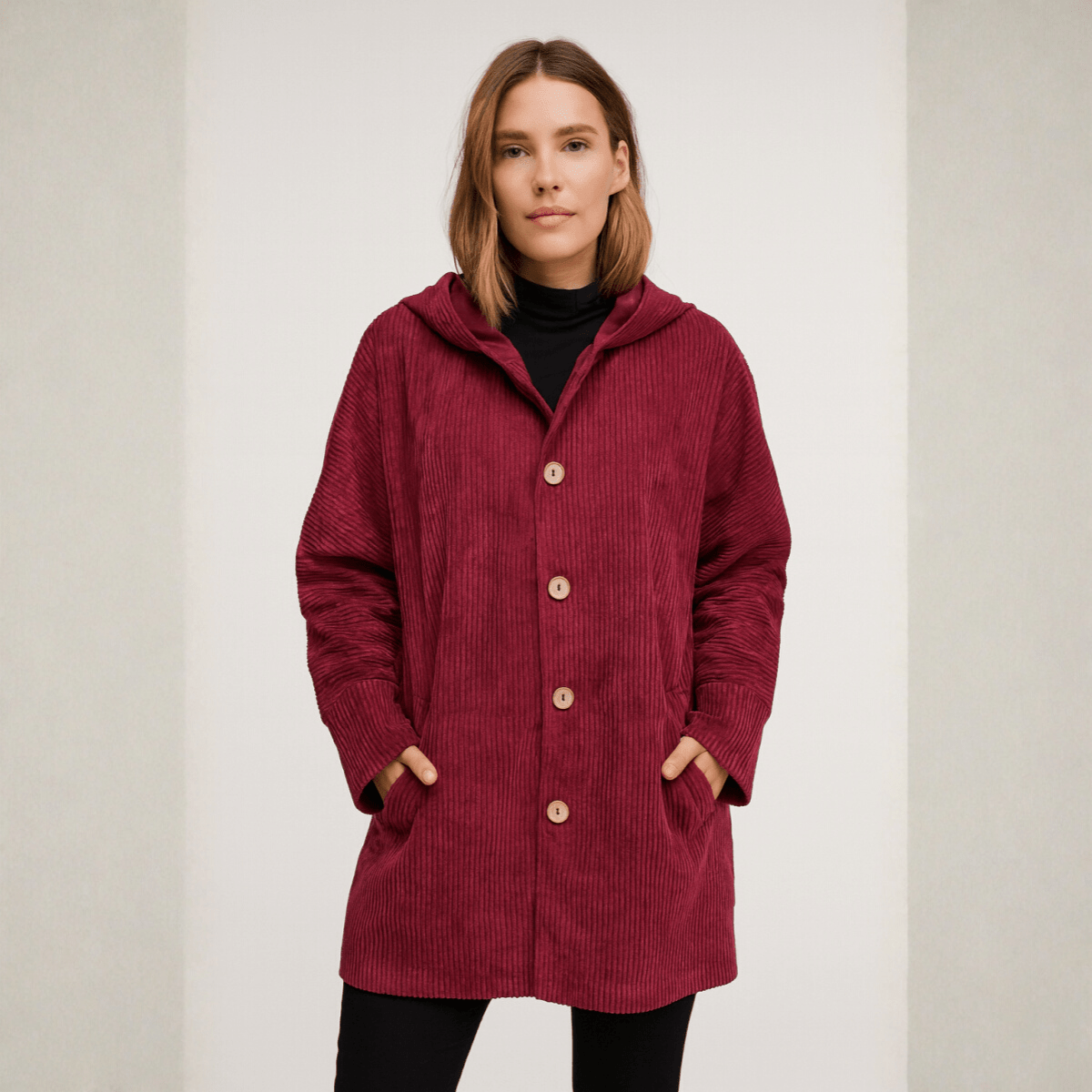 INDIA | CORDUROY HOODED JACKET