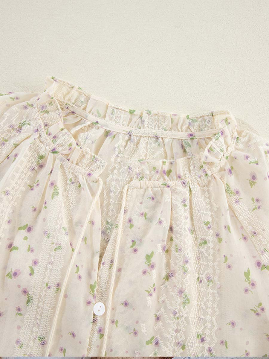 Latina | Embroidered Lace Blouse
