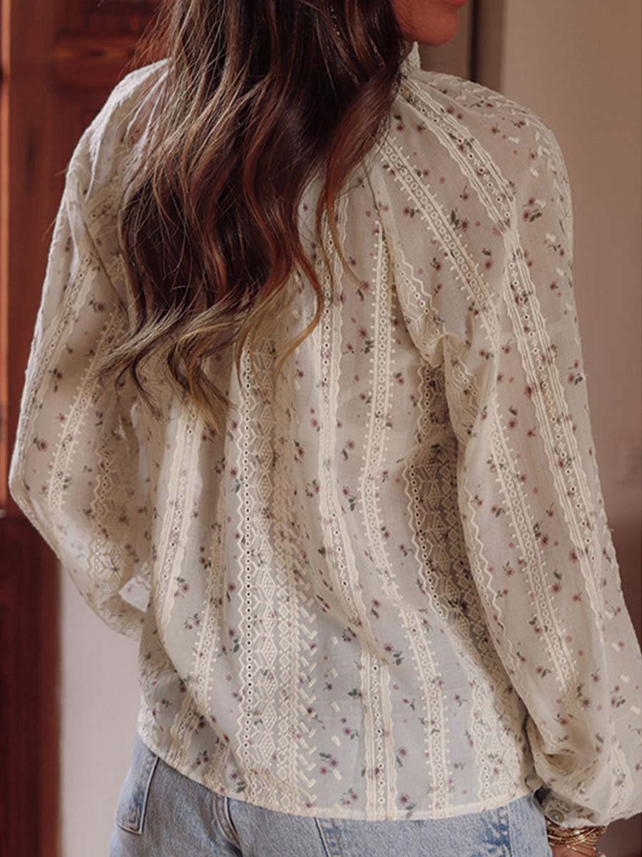 Latina | Embroidered Lace Blouse