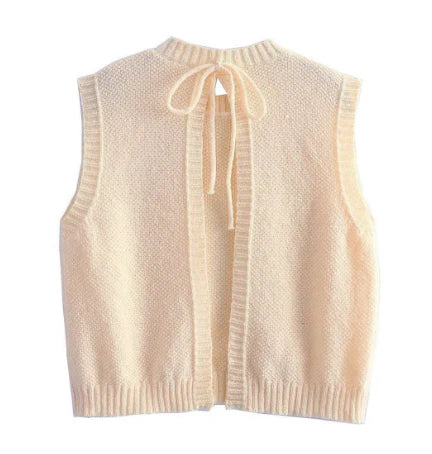 Birdie | Knitted Top with Open Back