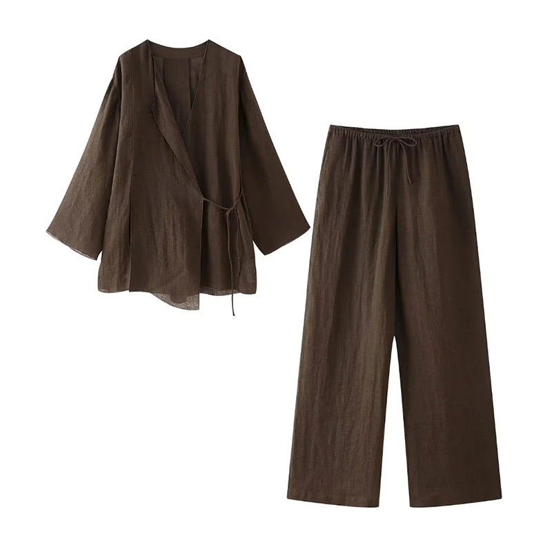 Fawn | Loungewear Set Kimono Style