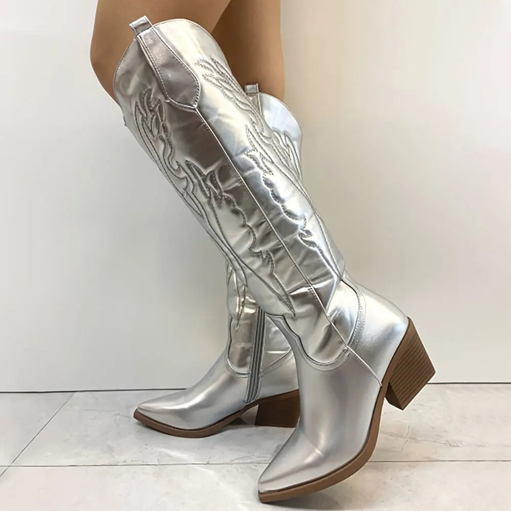 Deyanira | Knee-high cowboy boots
