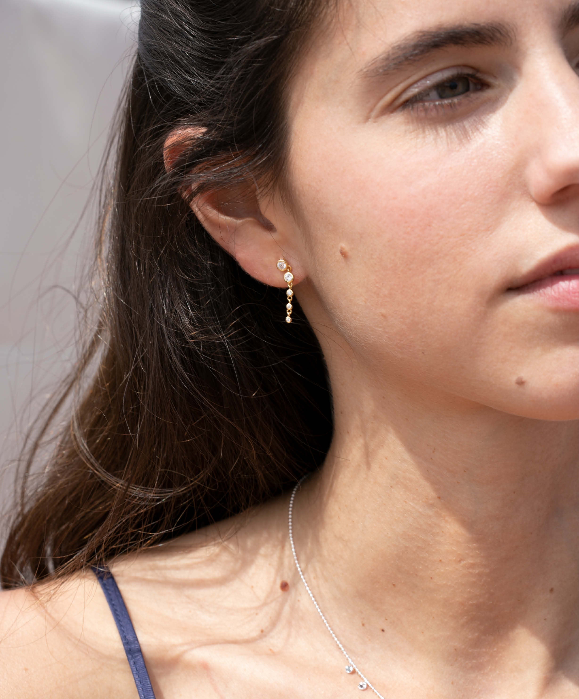 JOY Earrings White Long