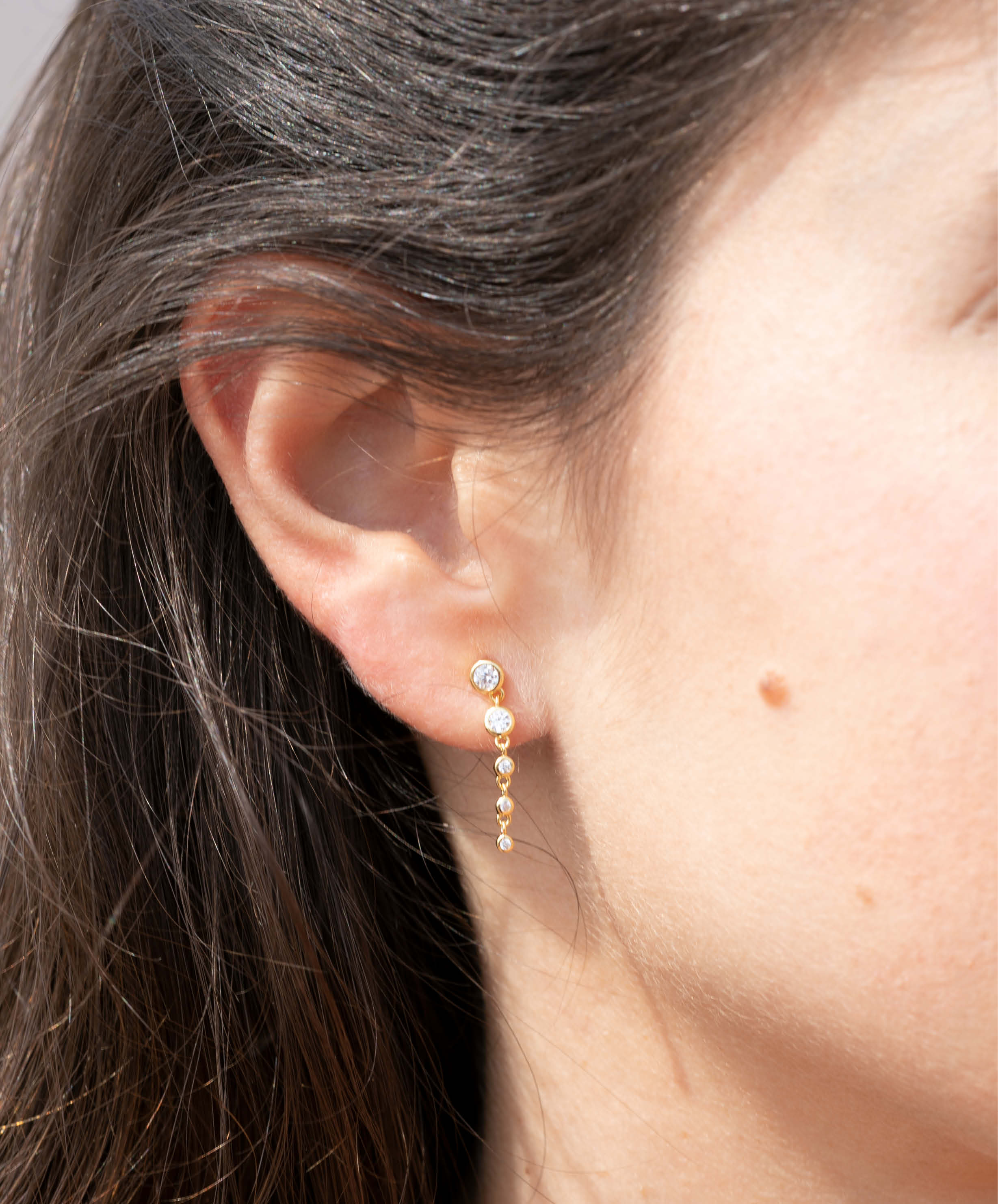 JOY Earrings White Long