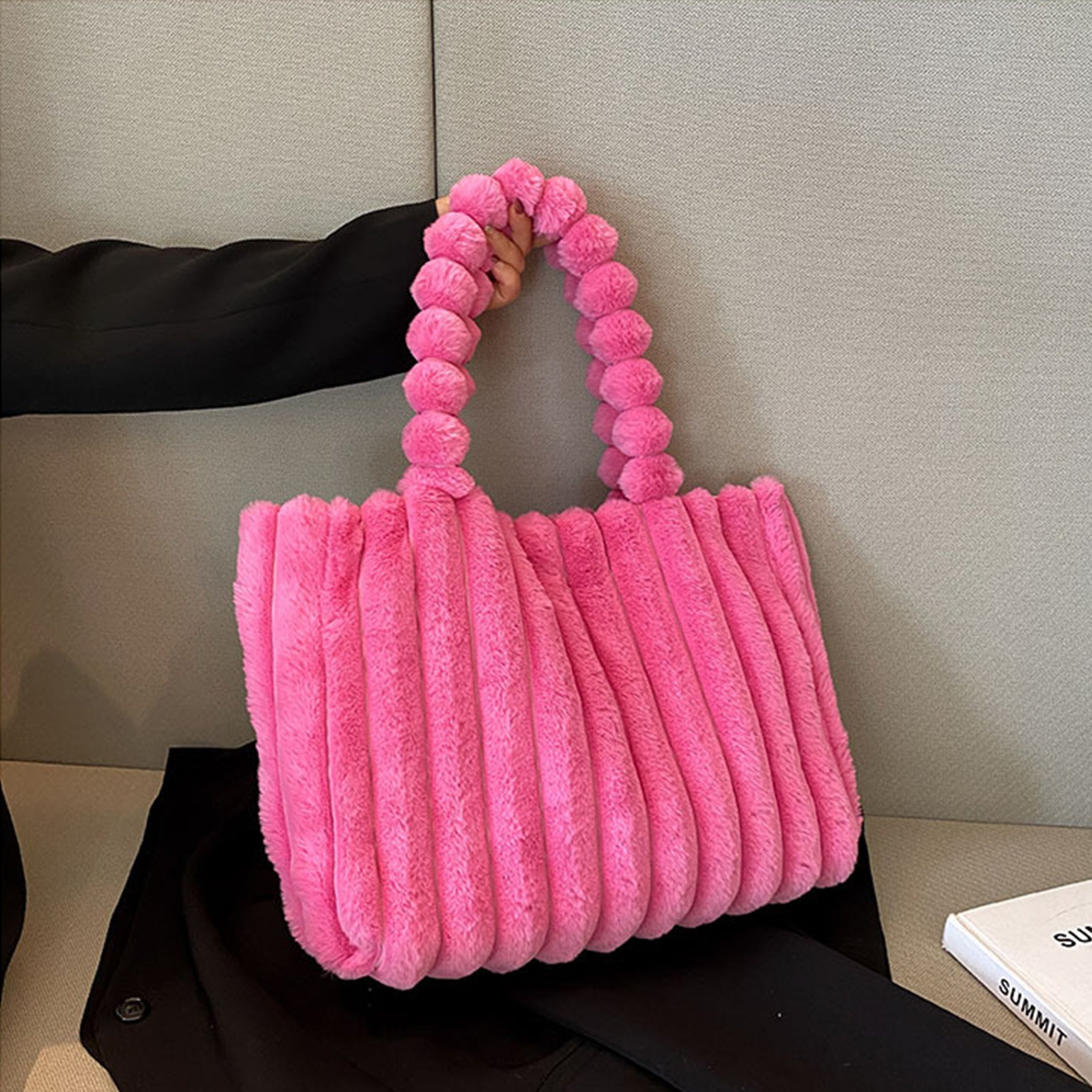 Eric | Plush Faux Fur Shoulder Bag